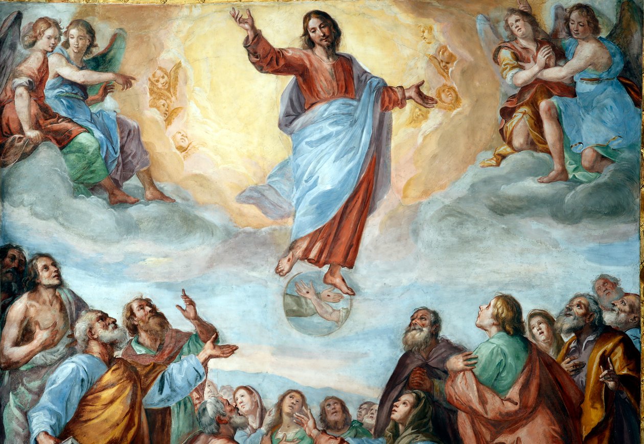 Kristi himmelfart. Basilikaen Santissima Annunziata del Vastato. Genova. Italia. av . .