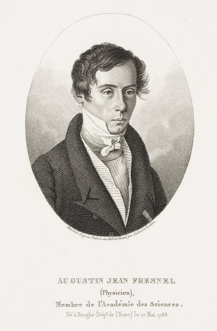 Augustin Jean Fresnel , fransk fysiker av Frederick (attr. to) Barnard