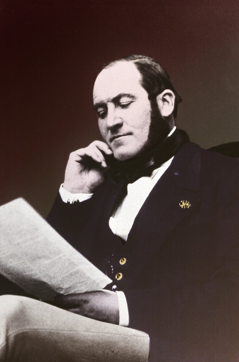 Baron Georges Eugene Haussmann. rundt 1865 (s/hvitt-bilde) av . .