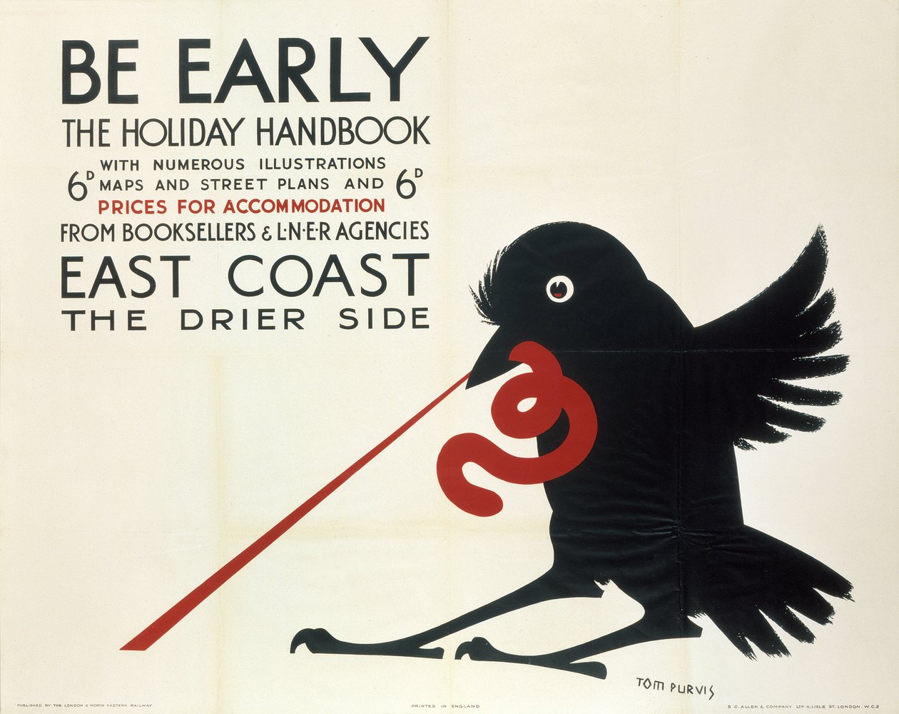 «Be Early», LNER-plakat av Ferdinand Georg Waldmuller