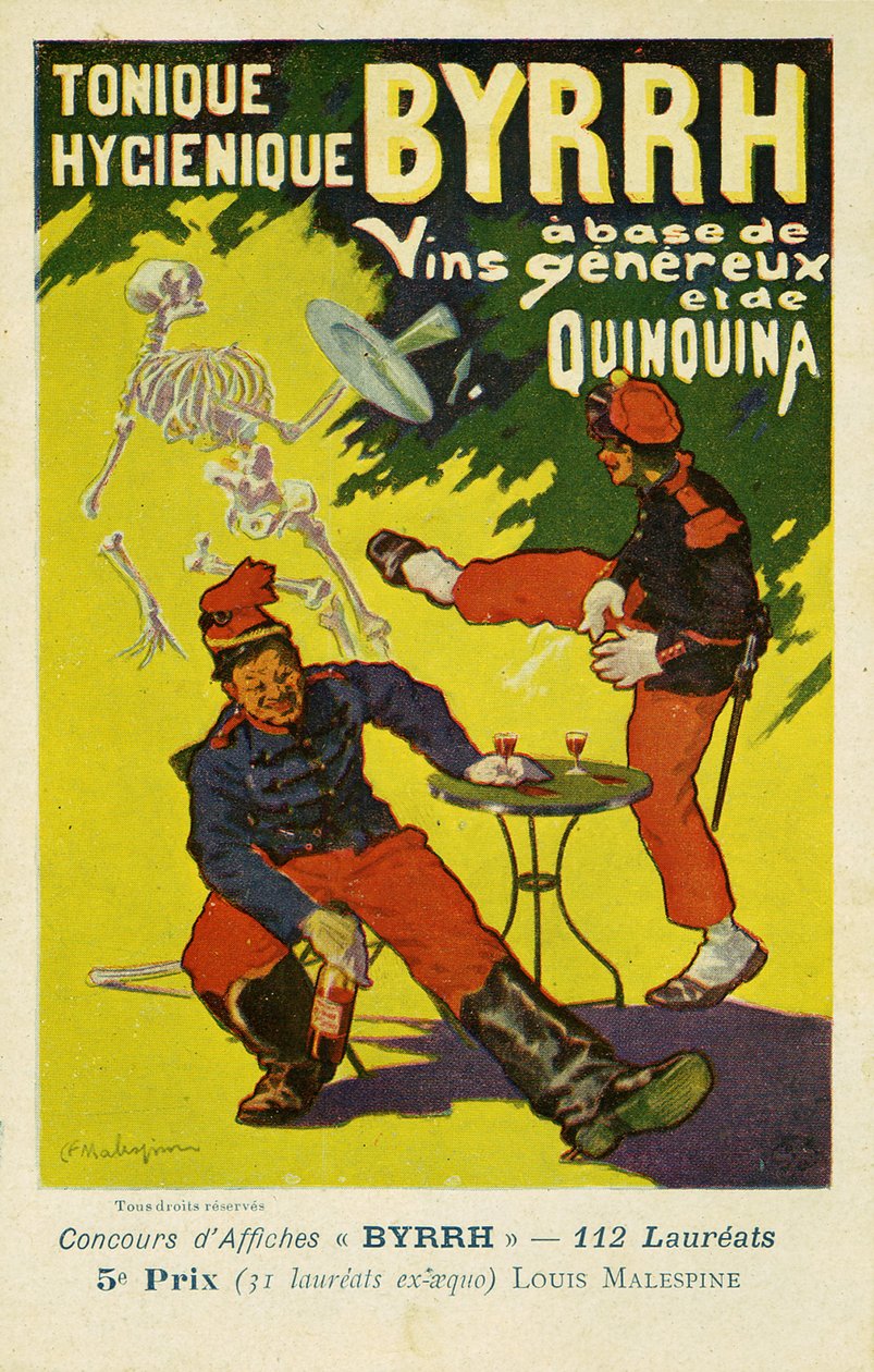 Byrrh Tonique Hygenique versus absint, ca 1903 av Frederick (attr. to) Barnard