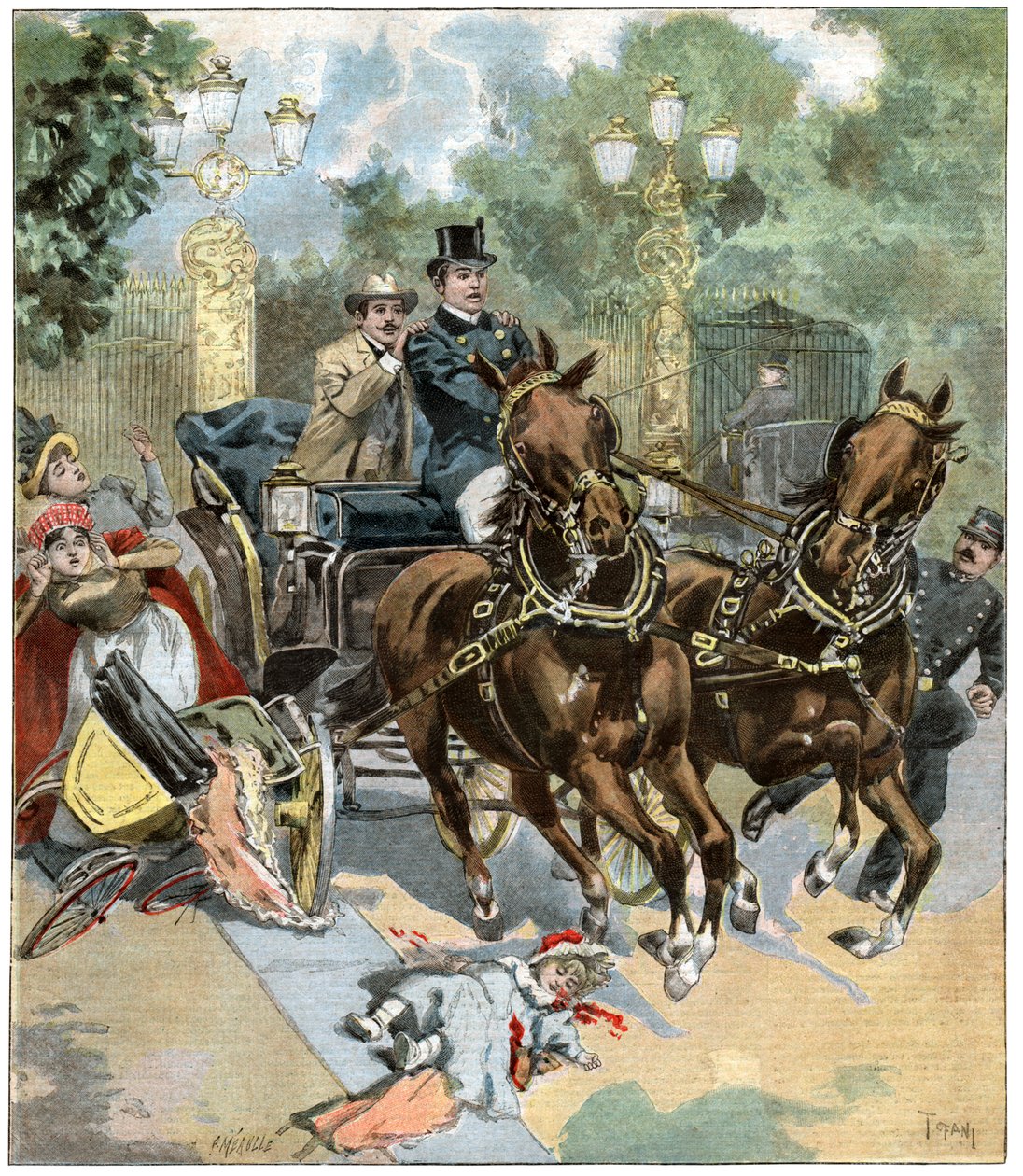 Drosjeulykke i Paris av . .