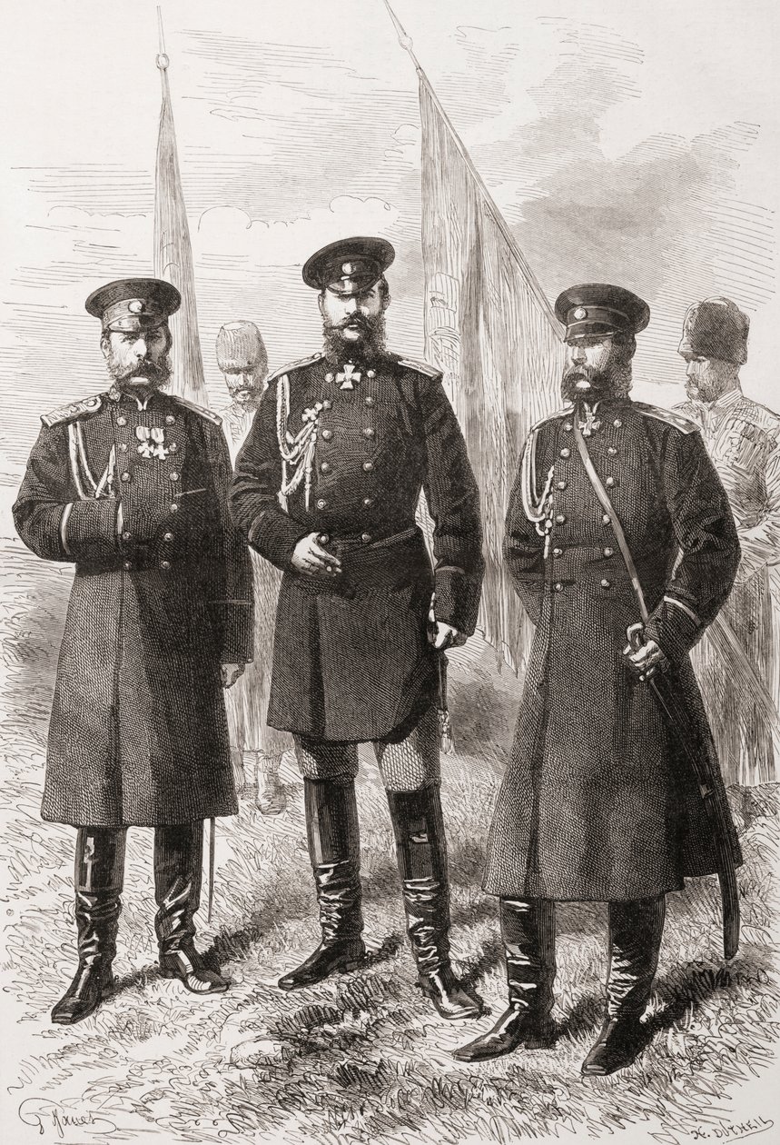 Den kaukasiske hærens generalstab under den russisk-tyrkiske krigen (1877–1878) av . .