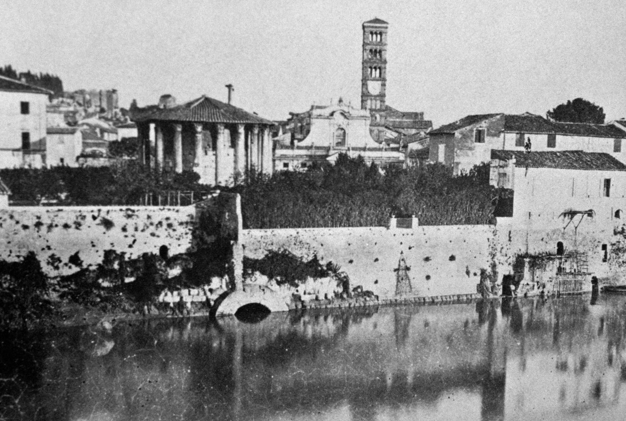 Cloaca Maxima (gammelt kloakksystem) og Temple of Vesta eller Hercules Victor av William Walcutt