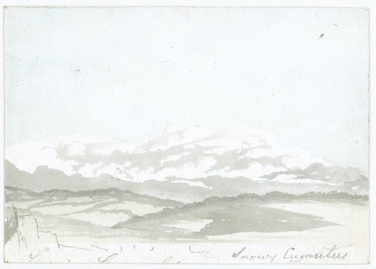 Skystudie av Luke Howard, c 1808-1811 av Frederick (attr. to) Barnard