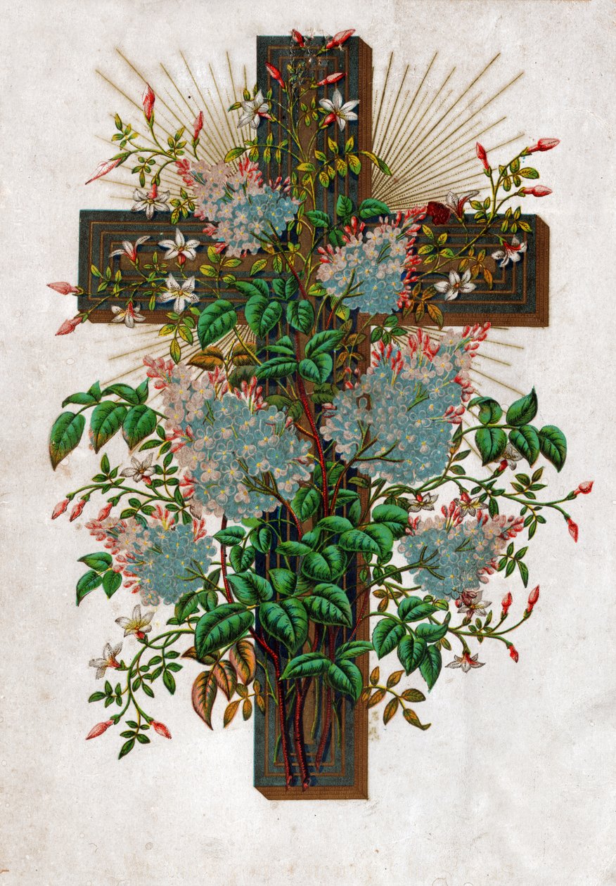 Cross of Jesus Christ, ca 1910 (litografi) av . .