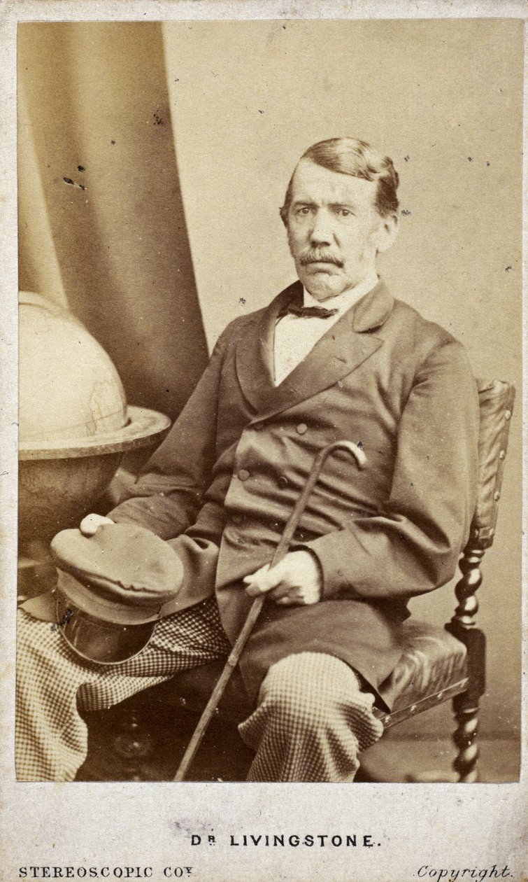 David Livingstone, skotsk misjonær og oppdagelsesreisende, ca 1860-tallet av Frederick (attr. to) Barnard