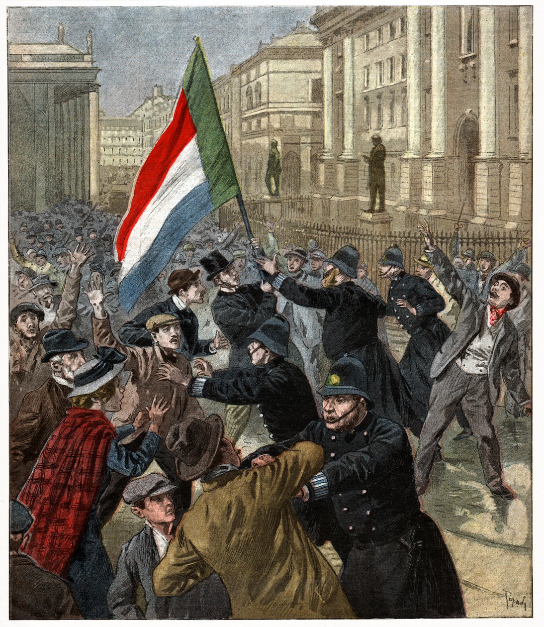 Demonstrasjoner i Dublin av . .