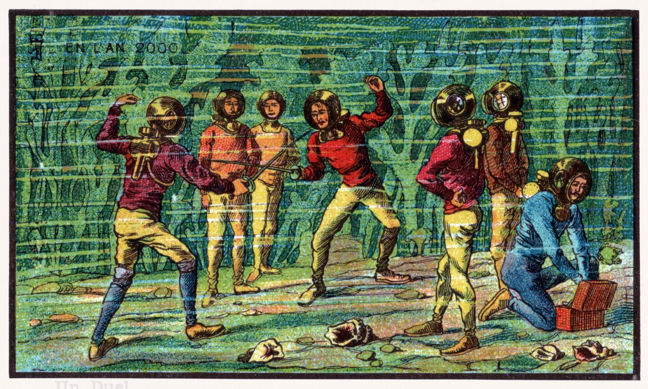 Duell under havet, ca. 1910 av . .