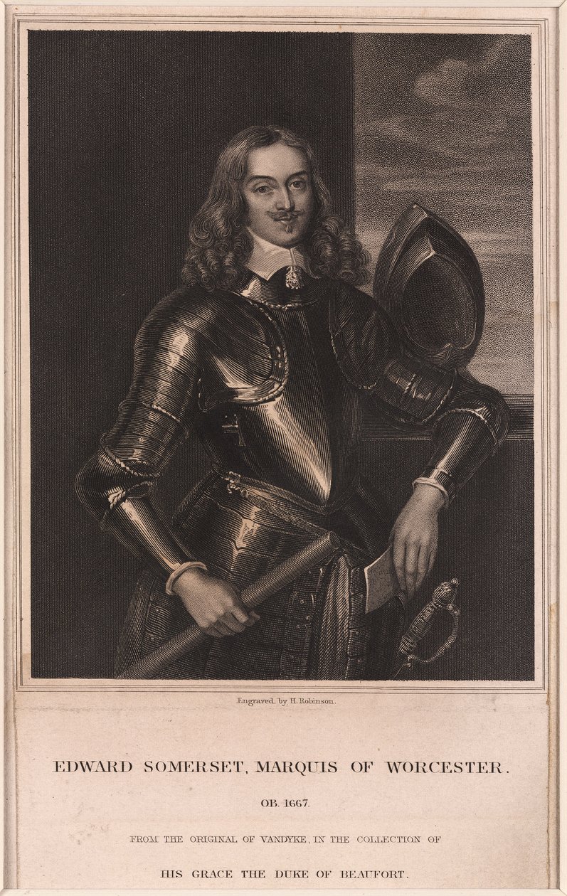 Edward Somerset, markis av Worcester, ca 1640 av Frederick (attr. to) Barnard