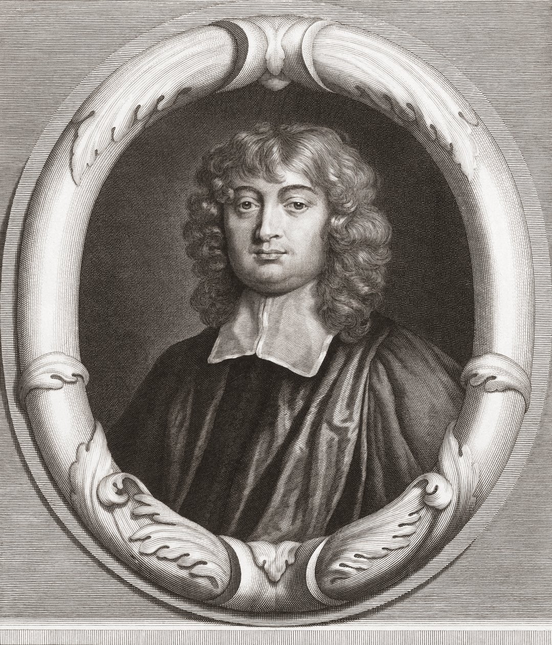 Edward Stillingfleet , britisk teolog. Portrett. av . .