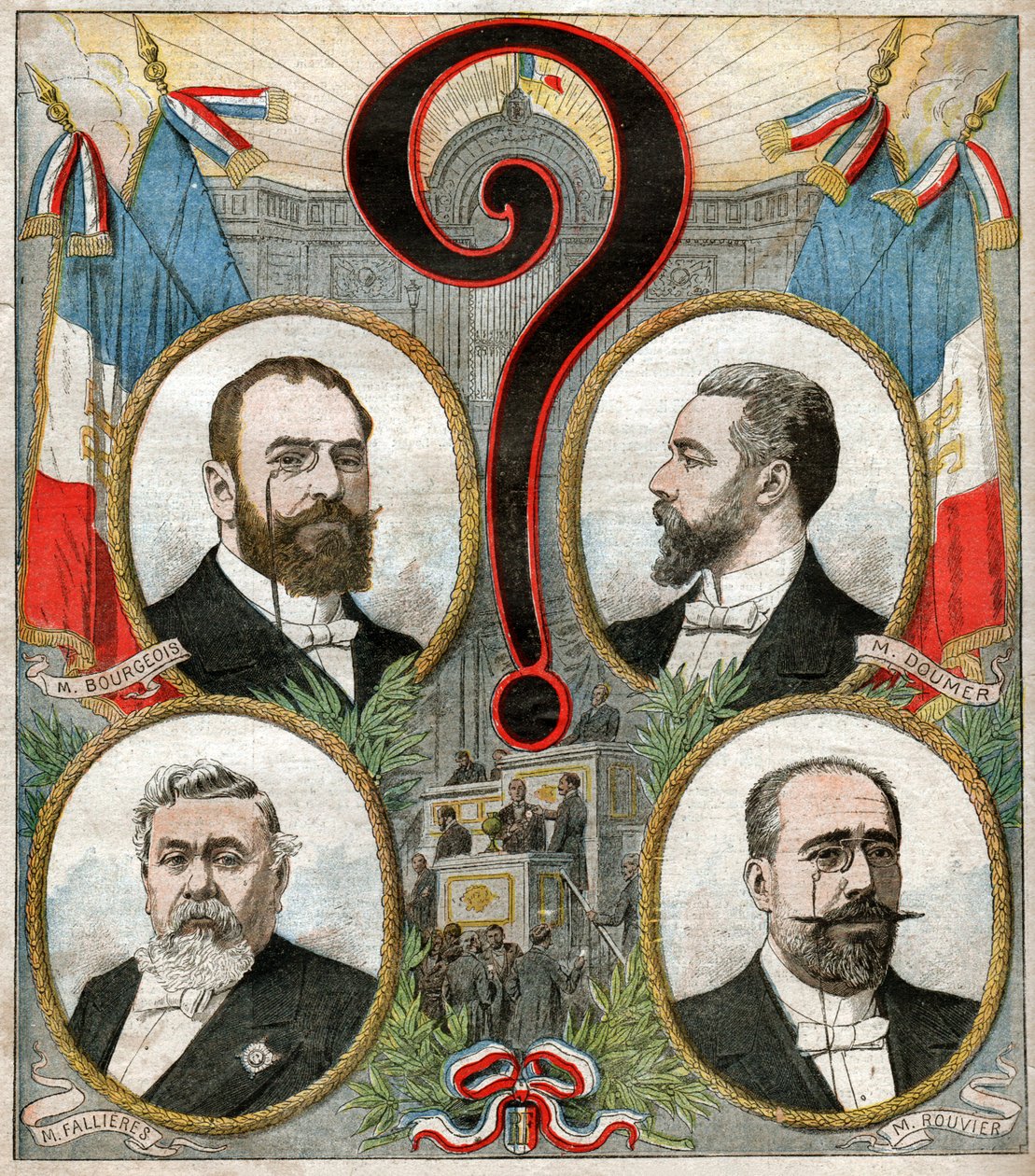 Election presidentielle de 1906. Presidentvalget i 1906. av Ferdinand Georg Waldmuller