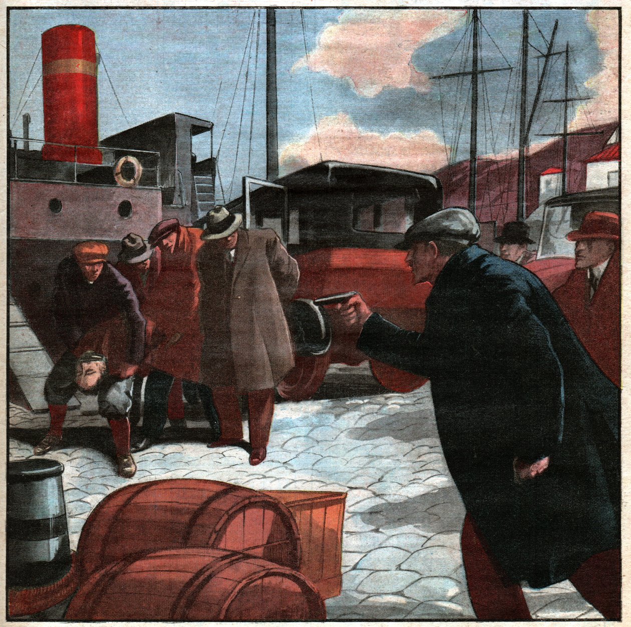 Bortføring av Georges Agabekov. Kidnapping av Georges Agabekov. av Ferdinand Georg Waldmuller