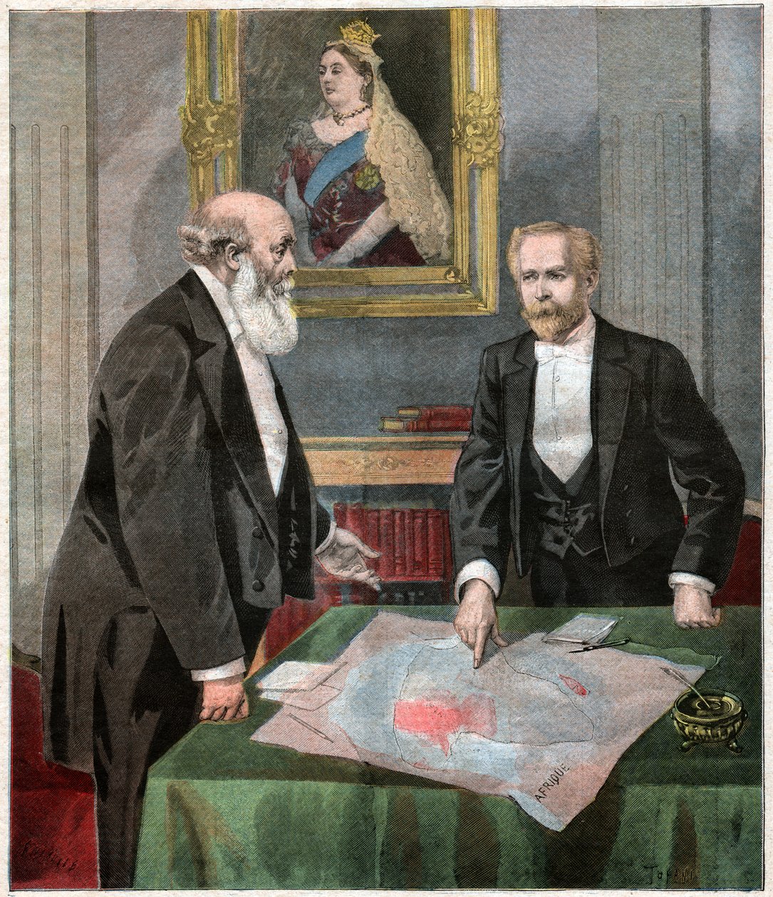 Entente cordiale: Paul Cambon og Robert Gascoyne-Cecil, Lord Salisbury av . .