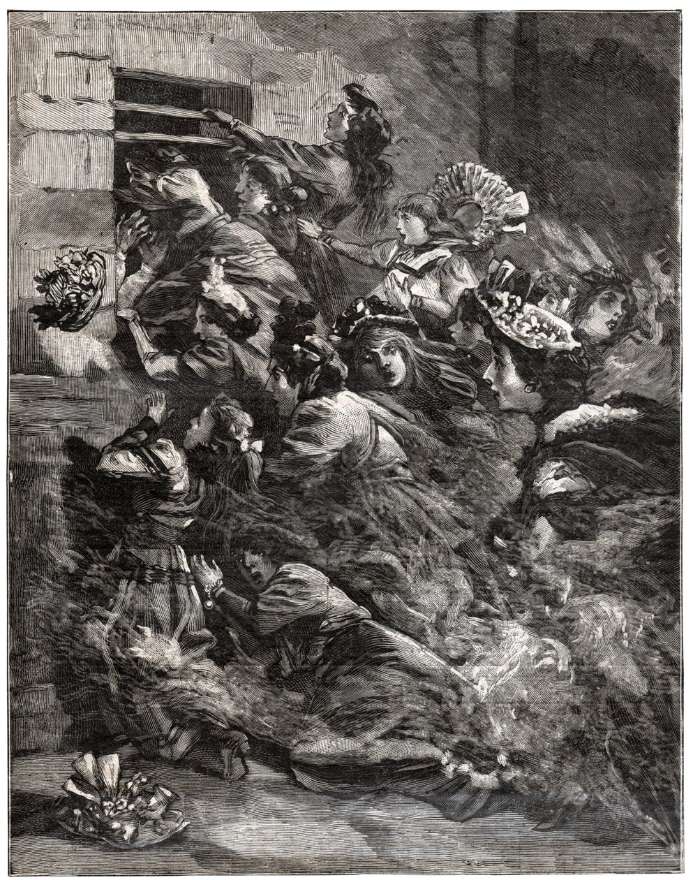 Brann på Bazar de la Charite av . .