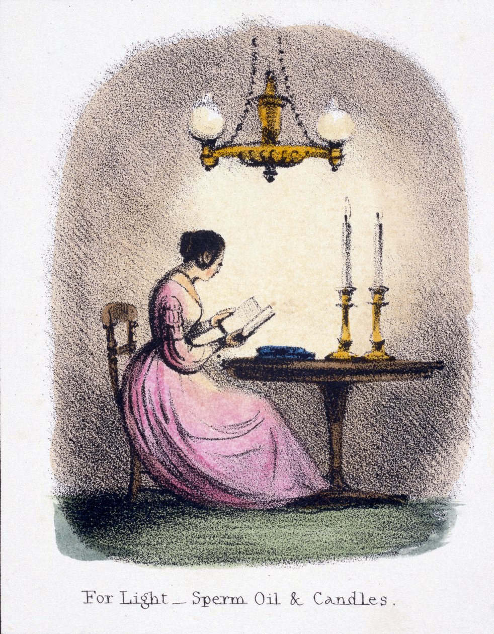 For lys, spermolje og stearinlys', c 1845 av Frederick (attr. to) Barnard
