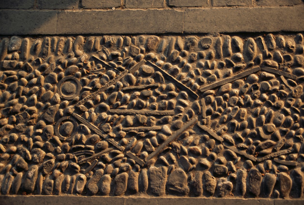 Frosk, mosaikkgulv i sommerpalasset (Unescos verdensarvliste av William Walcutt