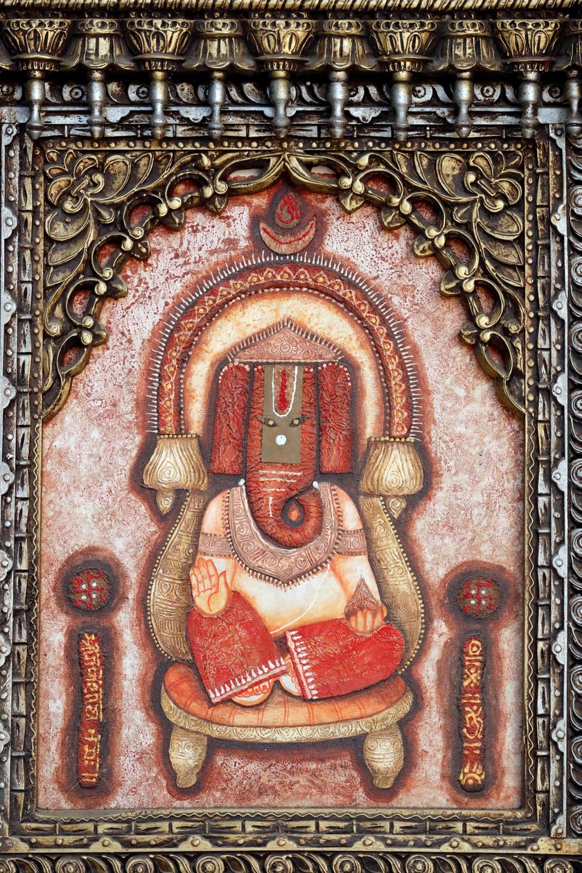 Ganesha eller Ganapati: den hinduistiske guden med elefanthodet. Dubai. De forente arabiske emirater. av . .