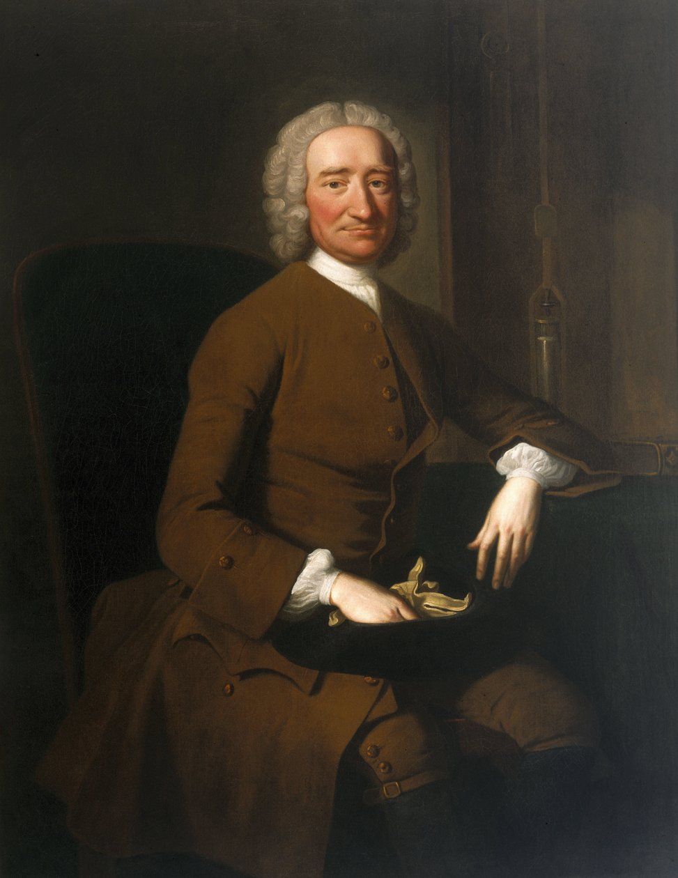 George Graham, klokke- og instrumentmaker, ca 1740-tallet av Ferdinand Georg Waldmuller