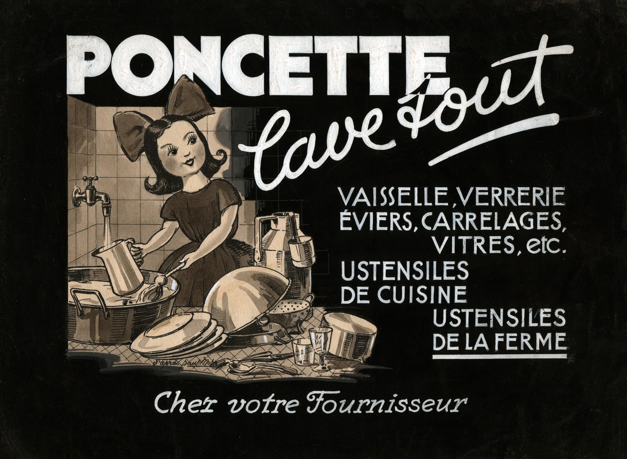 Jenteoppvask, ca1930 av . .