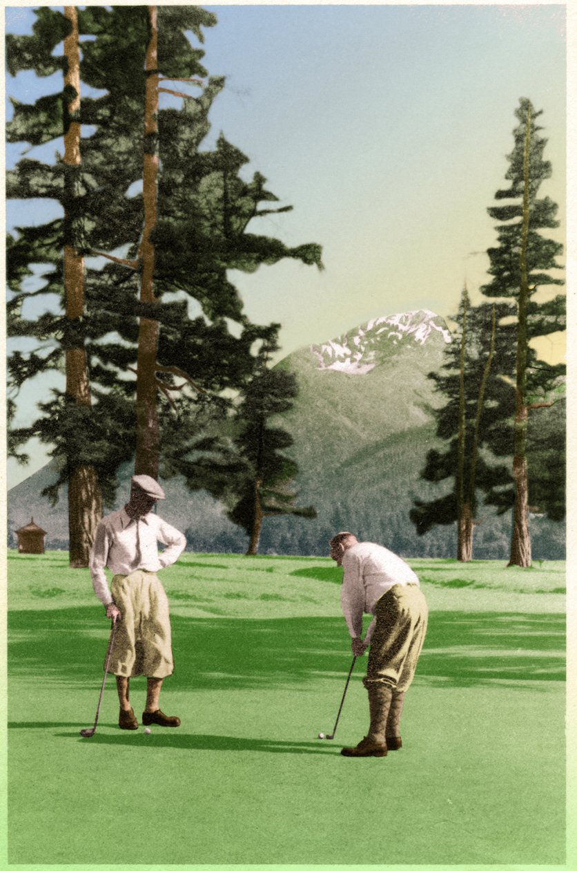 Golf i St Moritz, ca 1930 av . .
