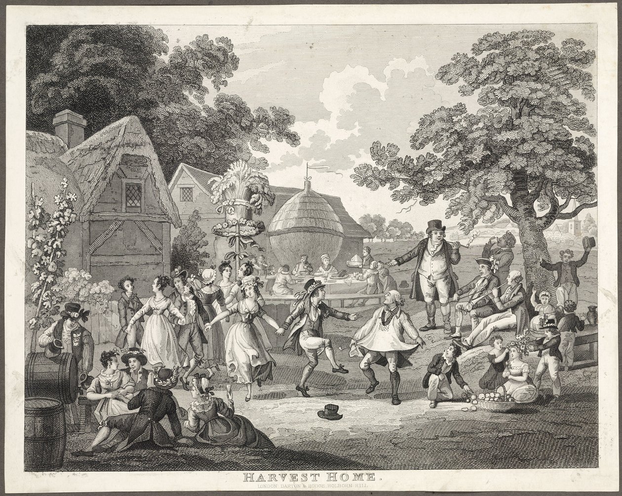 'Harvest Home', c 1810-1820 av Frederick (attr. to) Barnard