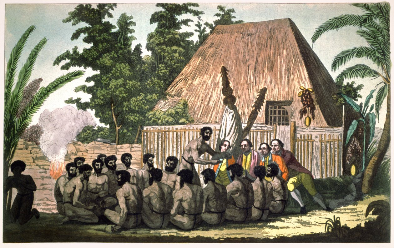 James Cook. rundt 1820 (gravering) av . .