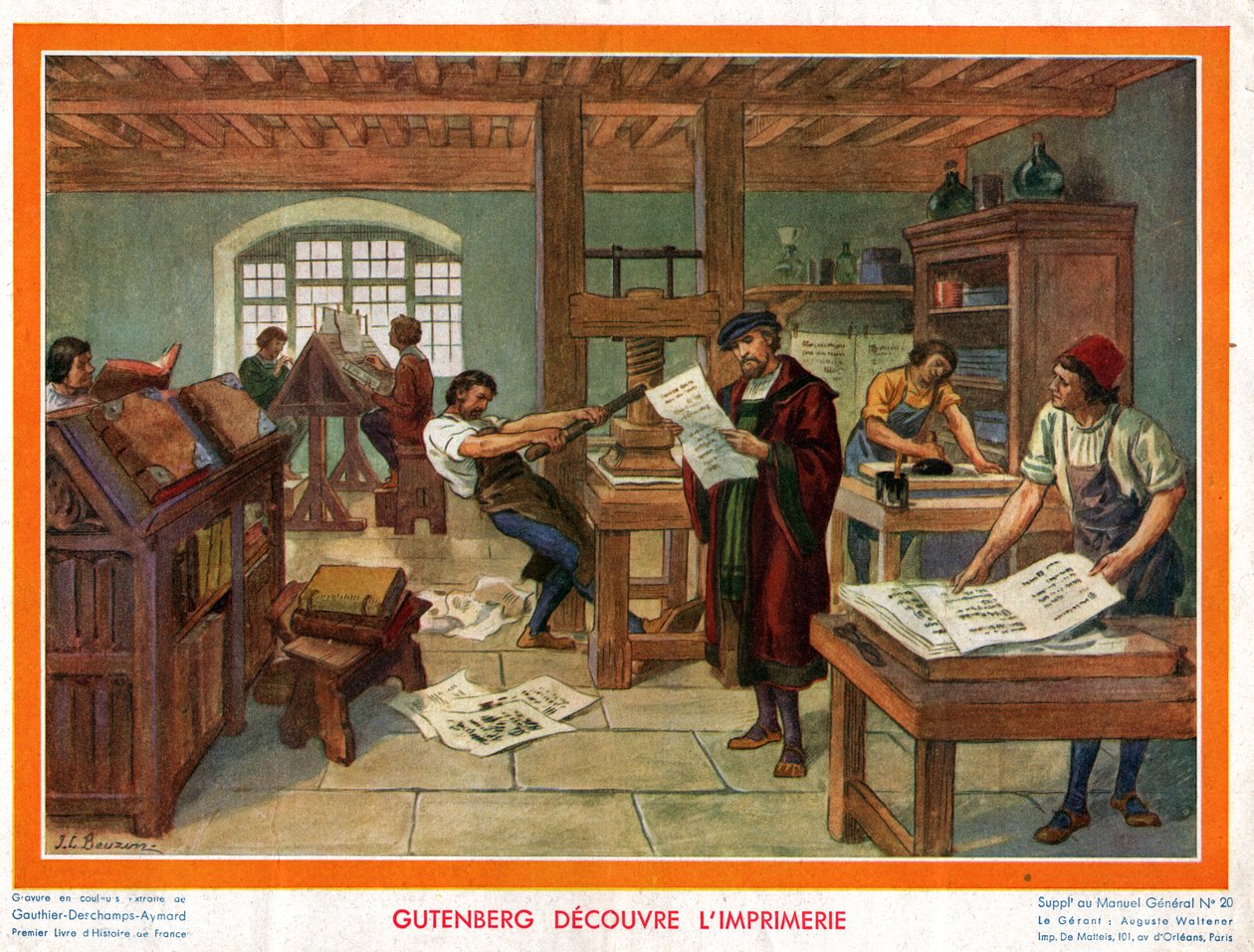 Johannes Gutenberg. av John Pardon