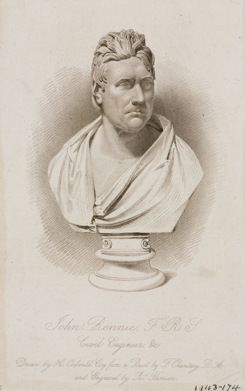 John Rennie, skotsk sivilingeniør, ca 1810-tallet av Frederick (attr. to) Barnard