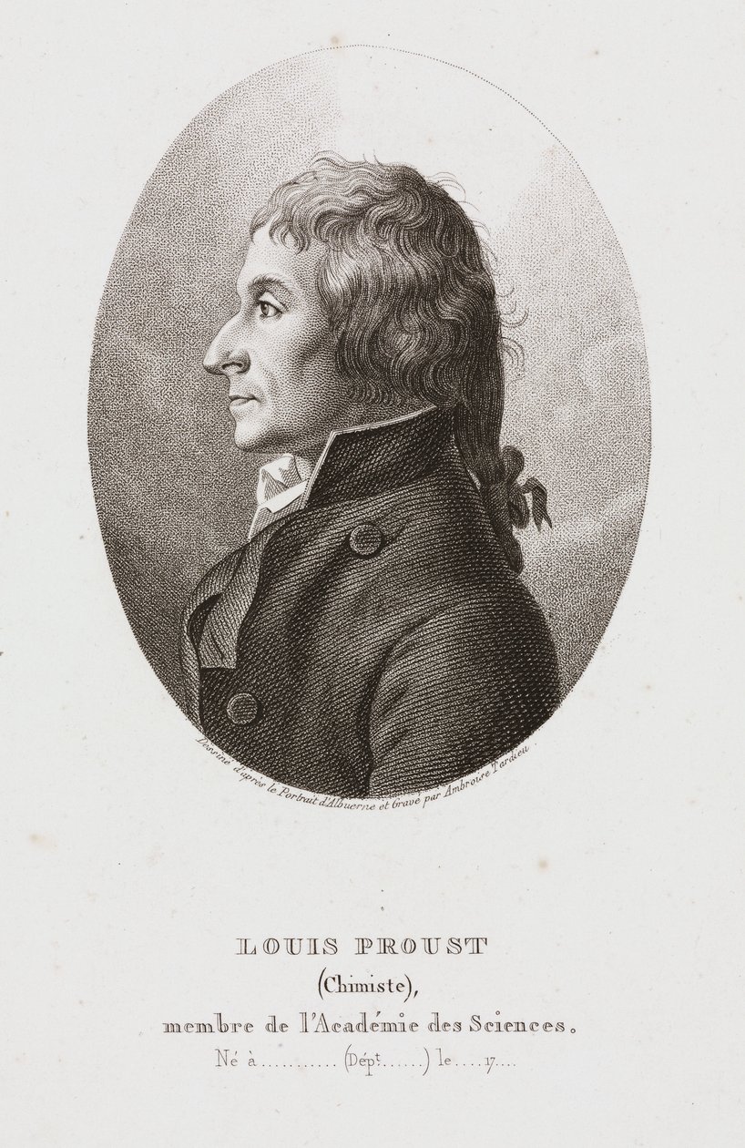 Joseph Louis Proust , fransk kjemiker, ca 1795 av Frederick (attr. to) Barnard