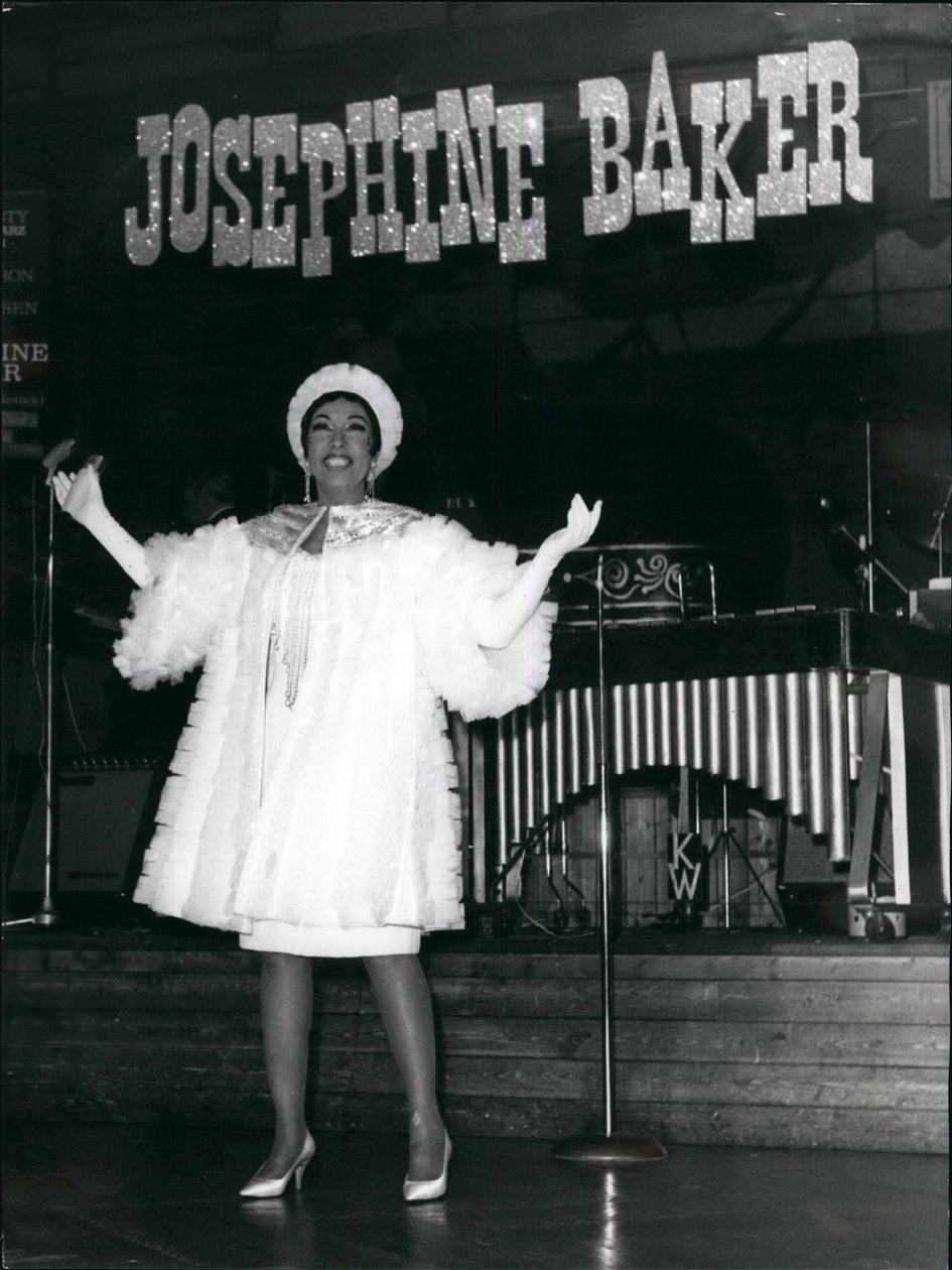 Josephine Baker opptrådte i Zürich, Sveits, 3. mars 1967 (bilde) av . .