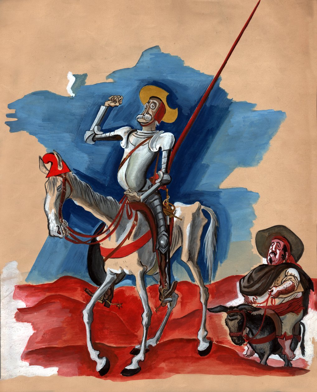 Leon Blum Don Quijote fra den franske republikken, ca 1936 av . .