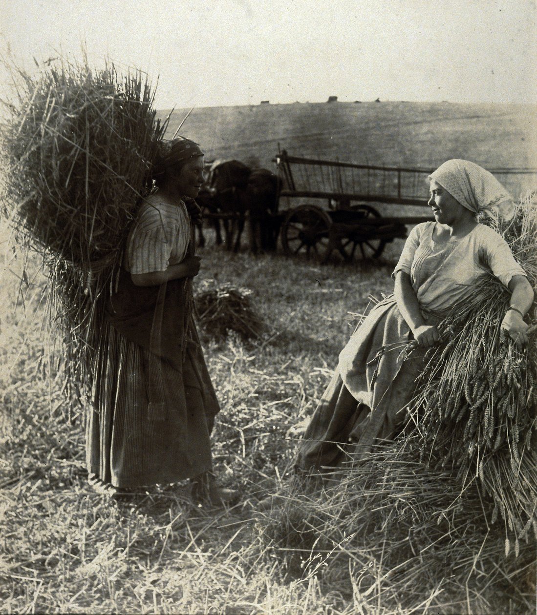 The Harvesters, rundt 1900 av Frederick (attr. to) Barnard