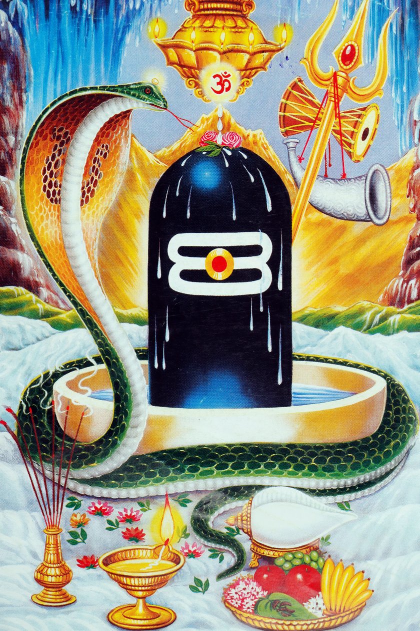 Lingam representerer fallosen til den hinduistiske guden Shiva. av . .