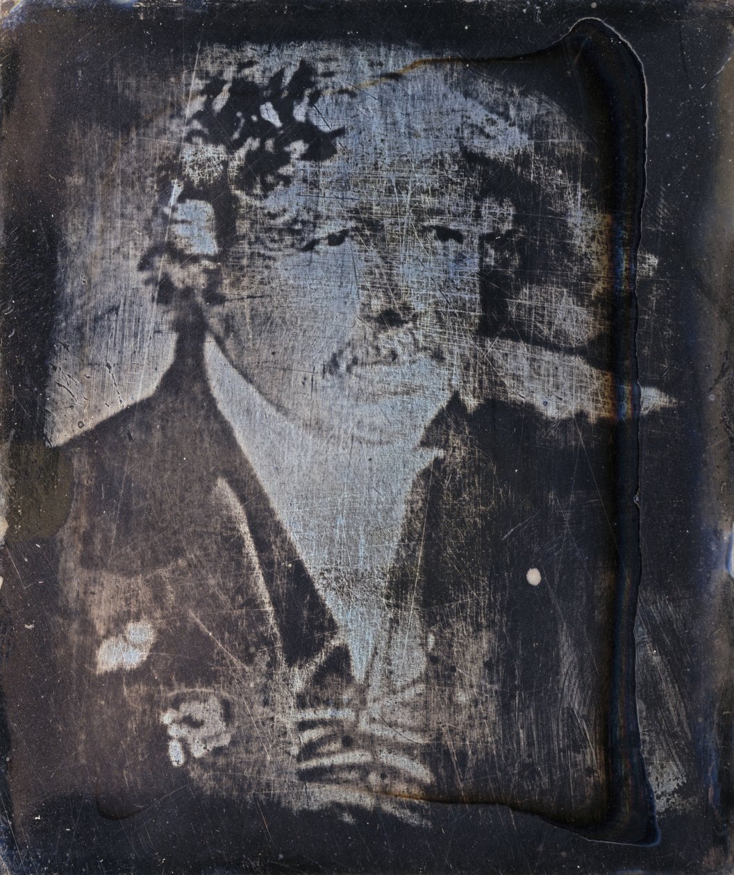 Louis Jacques Mande Daguerre, fransk fotopioner, ca 1840-tallet av Frederick (attr. to) Barnard