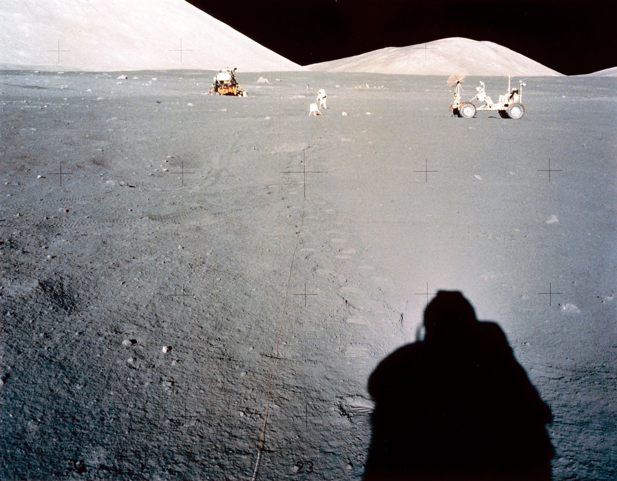 Manned Space Flight, USA, Apollo 17 Apollo 17 månebase ved Taurus Littrow av Ferdinand Georg Waldmuller