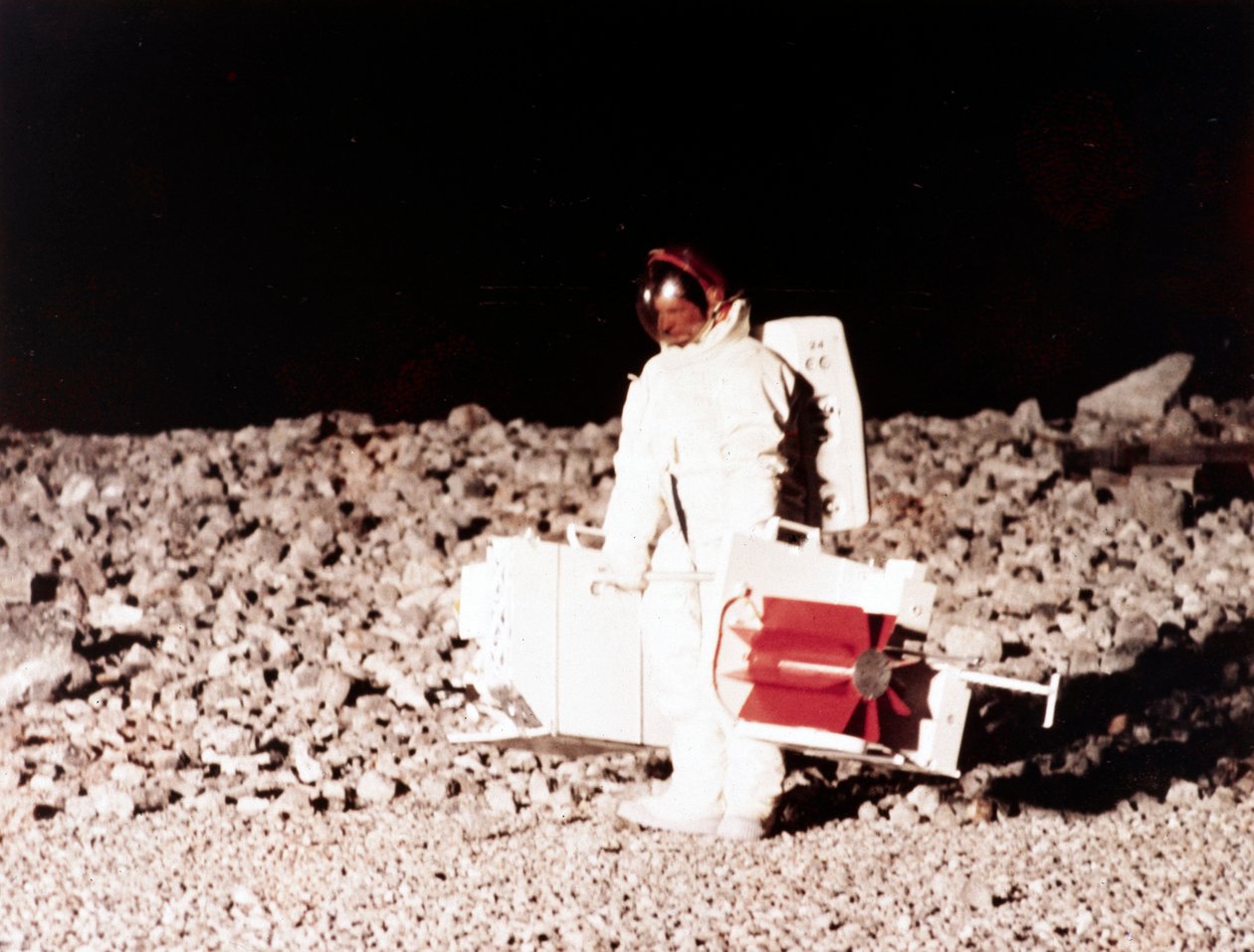 Manned Space Flight, USA, Apollo, General, Trening Øver på måneaktiviteter av Ferdinand Georg Waldmuller