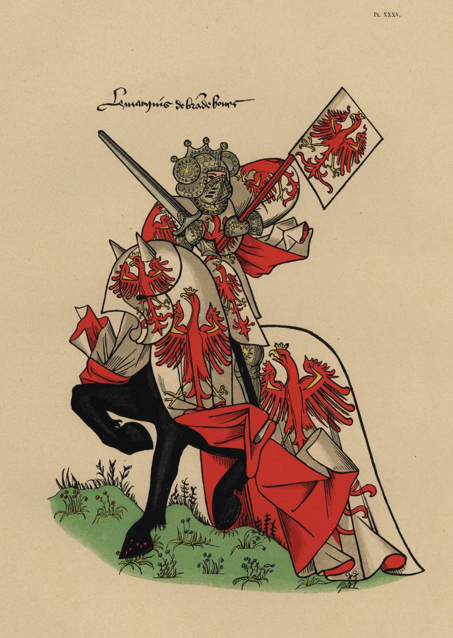 Marquis of Brandenburg, Marquis de Brandenburg, med standard av John Pardon