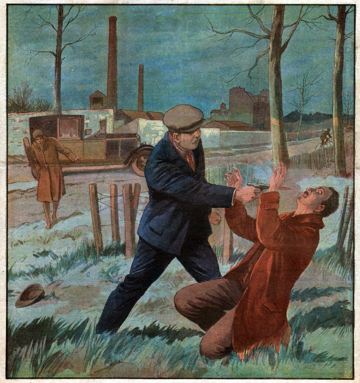 Drap på en drosjesjåfør. Drap på en drosjesjåfør. av Ferdinand Georg Waldmuller