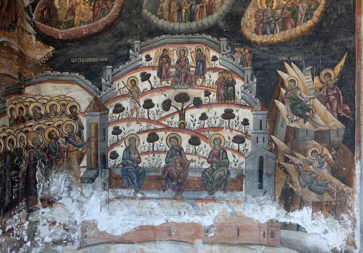 Kloster (manastirea Cozia). Kirken. Interiør. Veggmalerier. av . .