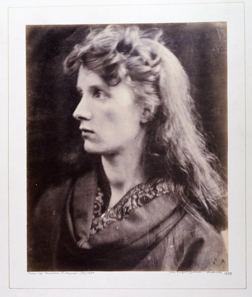 Fru Keene som Lady Clara Vere de Vere fra Alfred Lord Tennysons dikt av John Pardon
