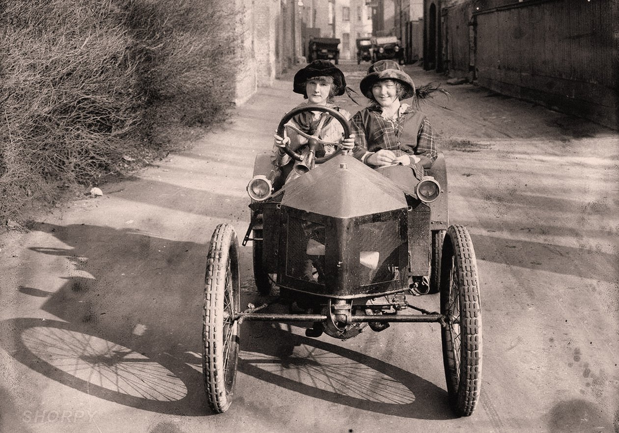 Ut å kjøre, ca. 1912 (bilde) av Frederick (attr. to) Barnard