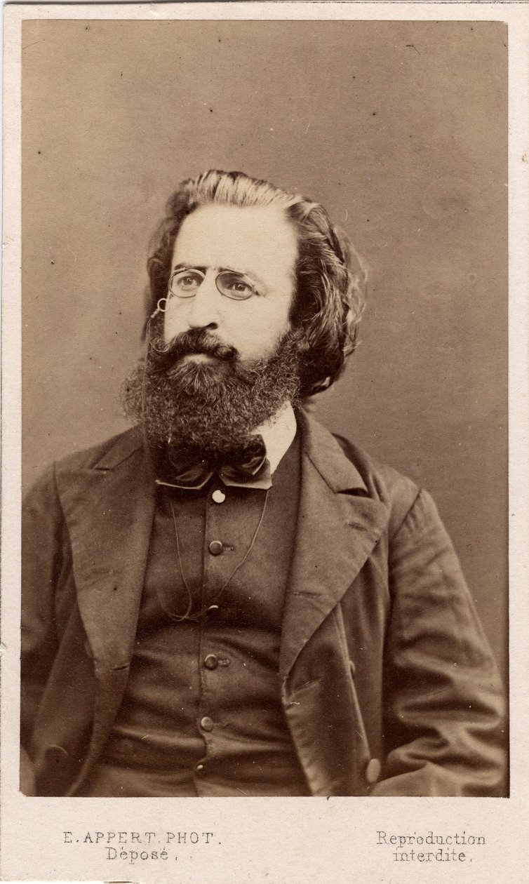Paris Commune (1871): portrett av Theophile Ferre (1846-1871) medlem av kommunen. Fotografi Appert. Mål 10,5X6,3 cm av Frederick (attr. to) Barnard