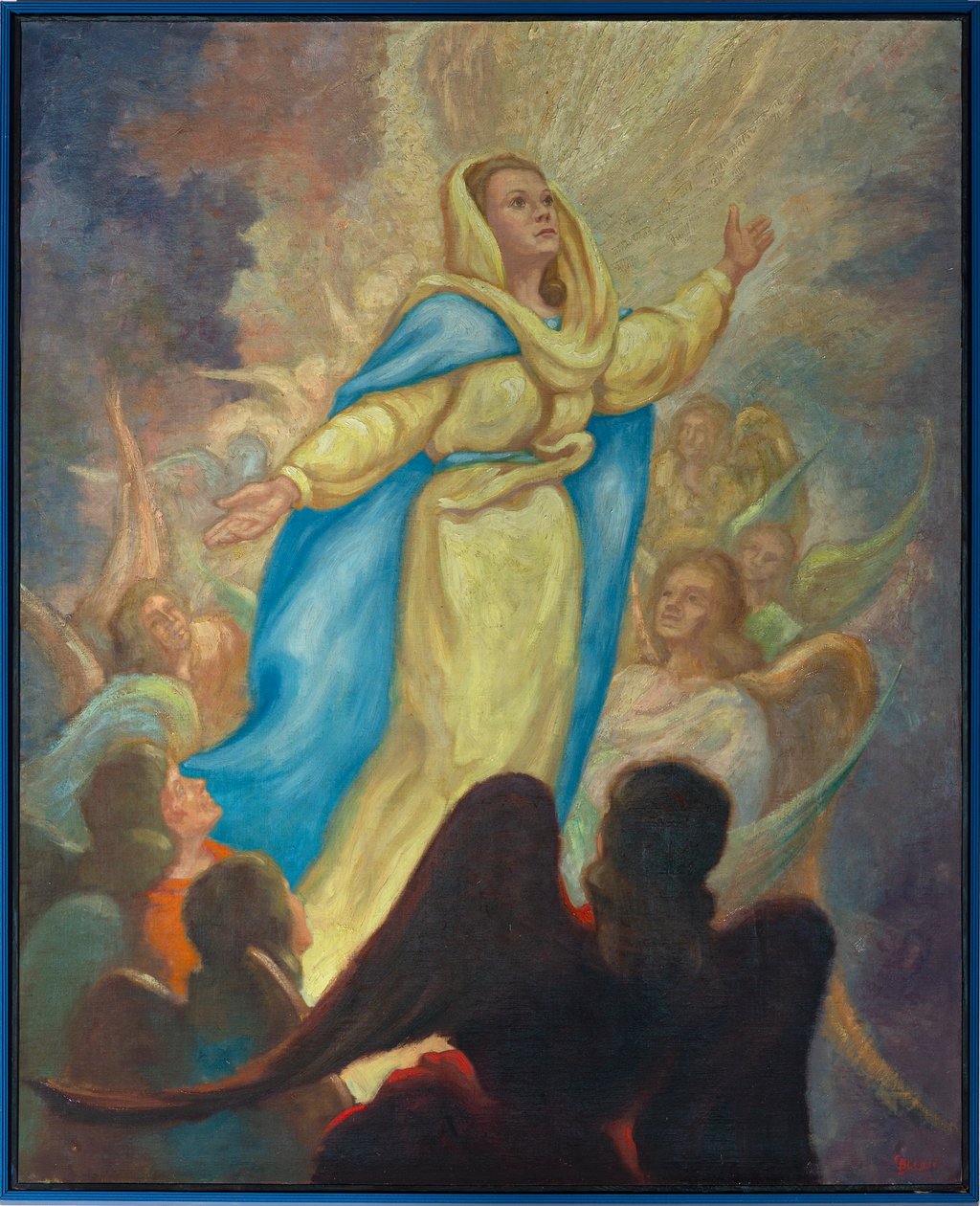 Sognekirke (Sognekirken Sint Maria Bernarda (Knokke). Interiør. av . .