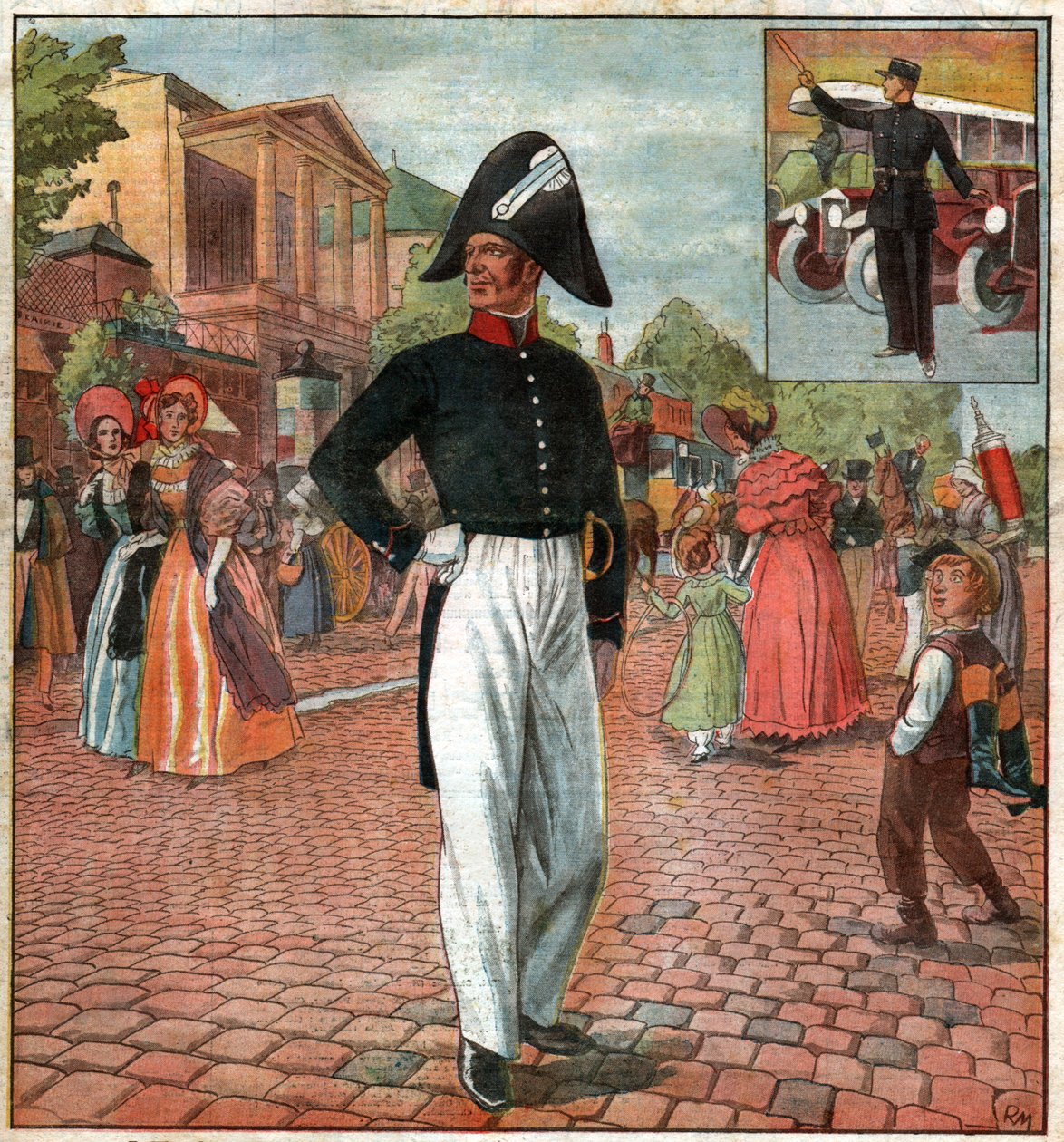 Politimann i Paris. Politimann i Paris. av Ferdinand Georg Waldmuller