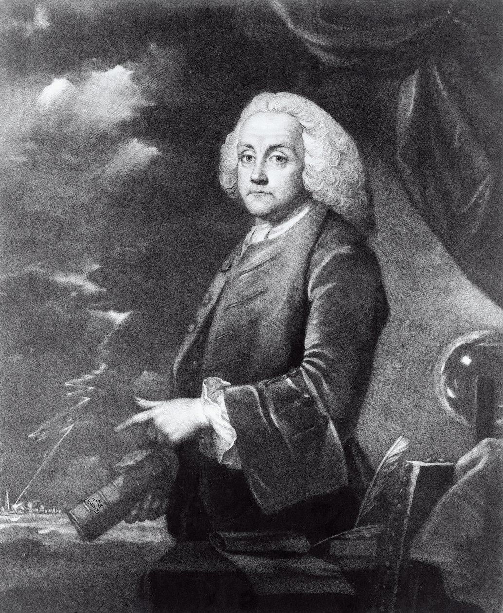 Portrett av Benjamin Franklin (1706-1790) av Georg Carl Heinrich Dollmann