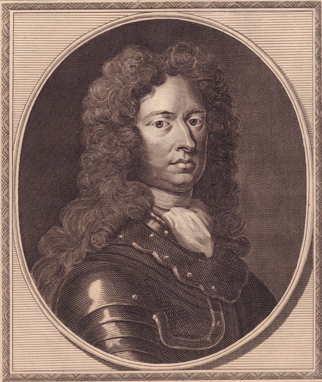 Portrett av den engelske soldaten Thomas Tollemache (ca. 1651-1694), kobberstikk av John Goldar (1729-1795) fra maleri av G Kneller av William Walcutt