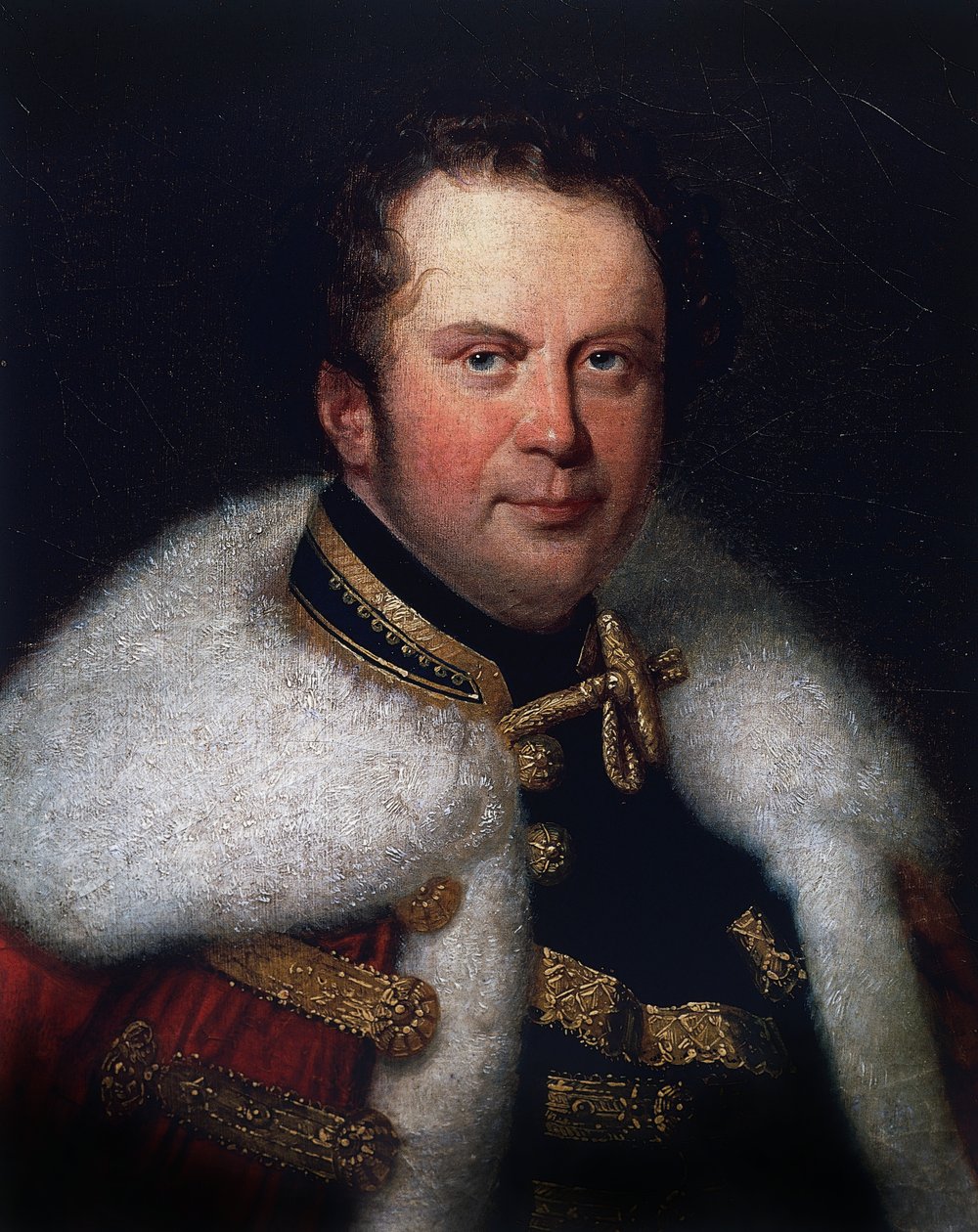 Portrett av Franz Brunsvik (1777-1849), slovakisk cellist og direktør for kommuneteatret i Budapest av William Walcutt