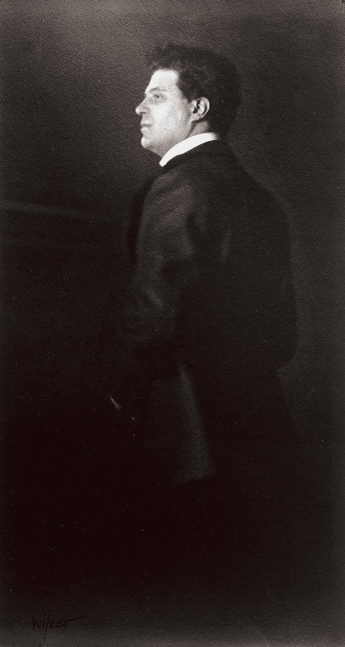 Portrett av Pietro Mascagni, musikeren av Henry Charles Fehr