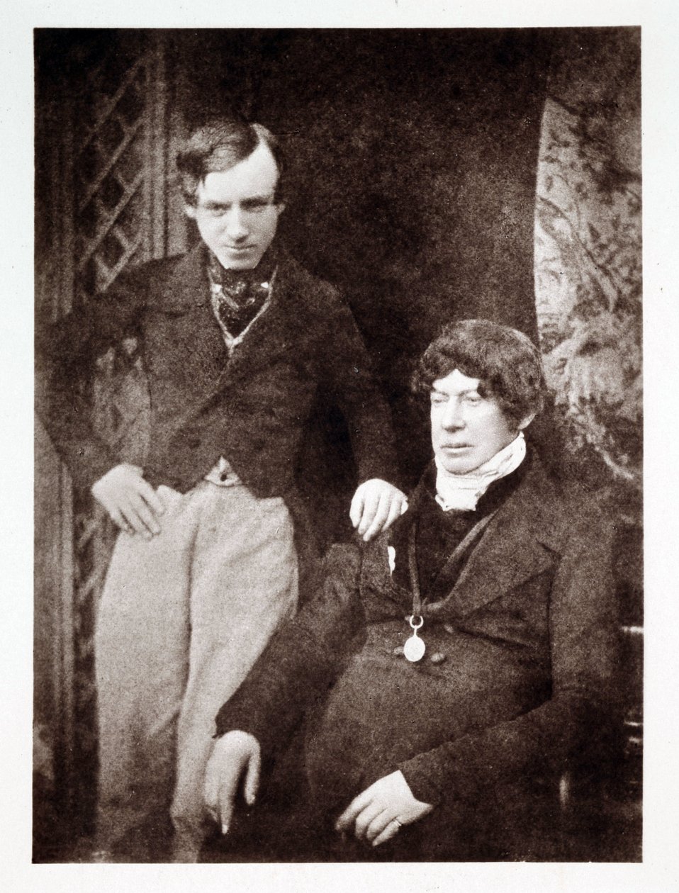 Portretter av Charles Kirkpatrick Sharpe (1781-1851), skotsk antikvar og kunstner, med en ukjent kollega av John Pardon